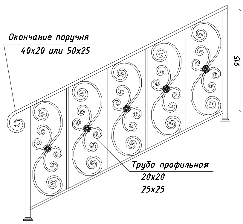 БП-17 в лестничных ограждениях 03