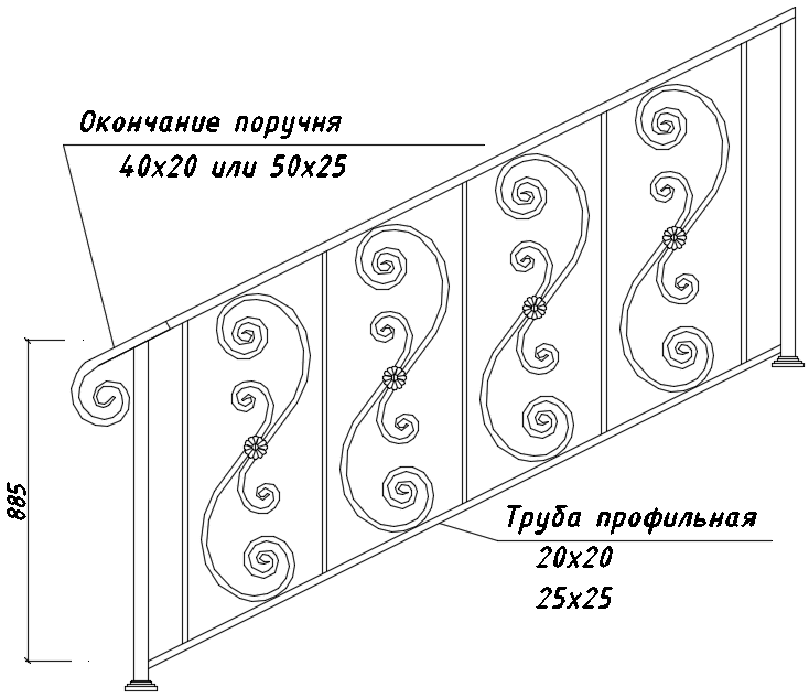БП-19 в лестничных ограждениях 03