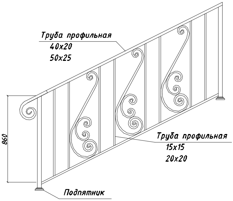 БП-20 в лестничных ограждениях 02