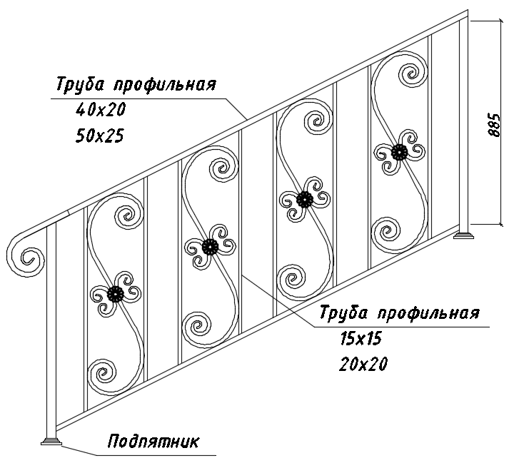 БП-21 в лестничных ограждениях 02