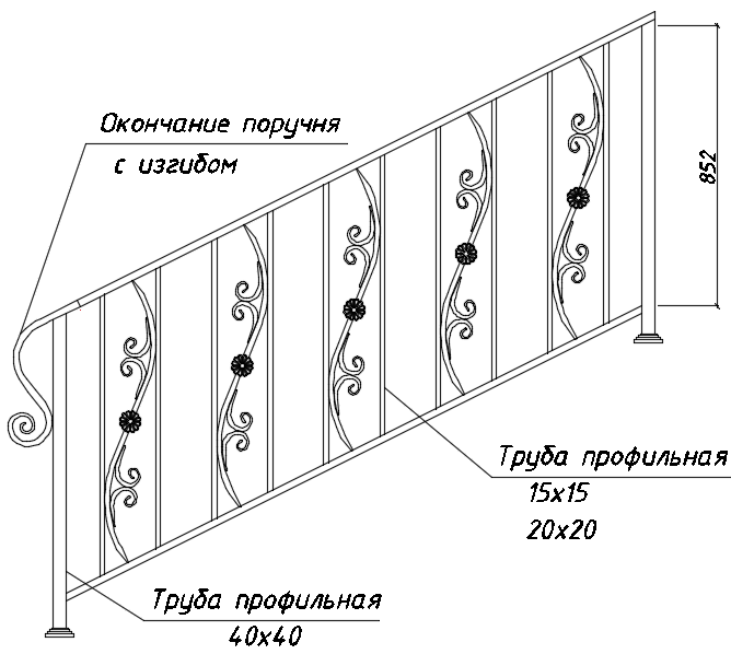 БП-32 в лестничных ограждениях 03