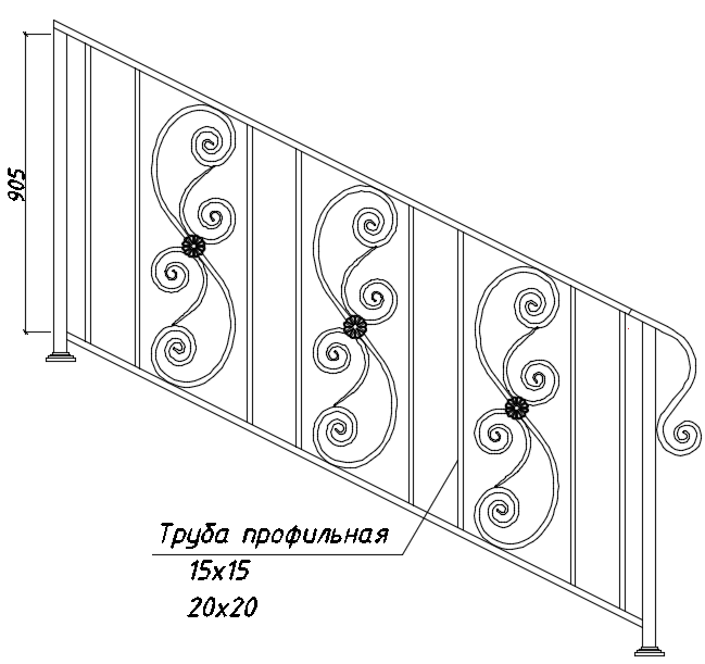 БП-53 в лестничных ограждениях 02