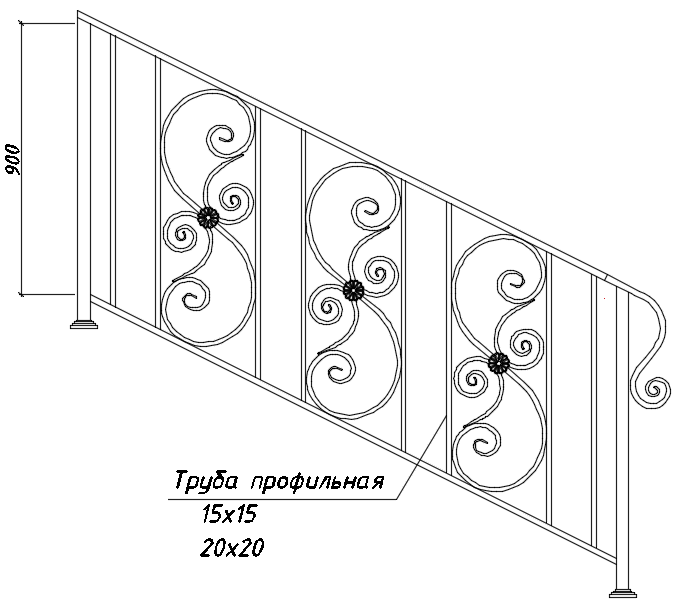 БП-53МАХ в лестничных ограждениях 02
