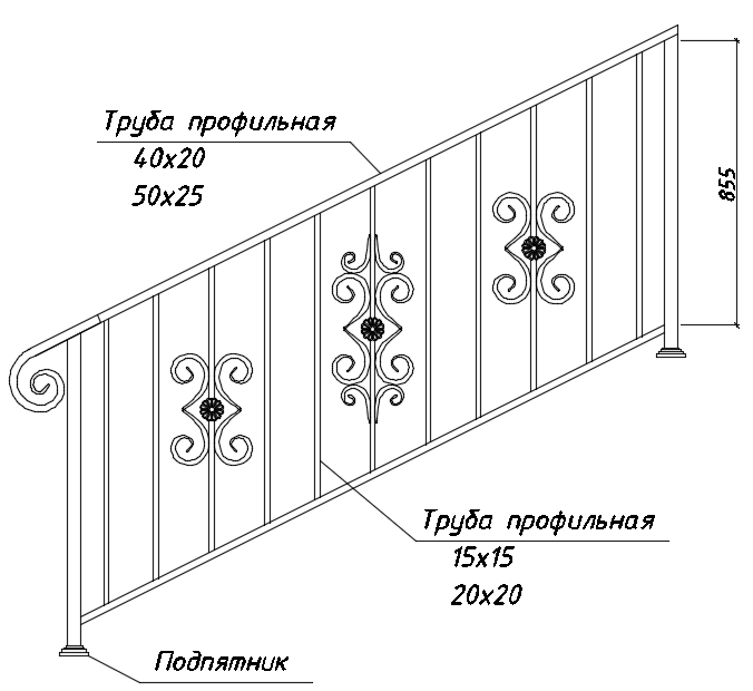 БП-Р6 и БП-Р4 в лестничных ограждениях 02