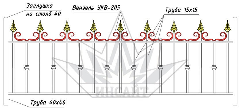 УКВ-205 Газонное ограждение
